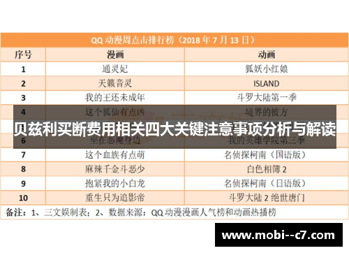 贝兹利买断费用相关四大关键注意事项分析与解读