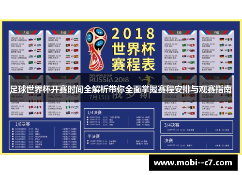 足球世界杯开赛时间全解析带你全面掌握赛程安排与观赛指南