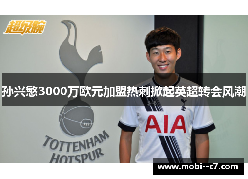 孙兴慜3000万欧元加盟热刺掀起英超转会风潮